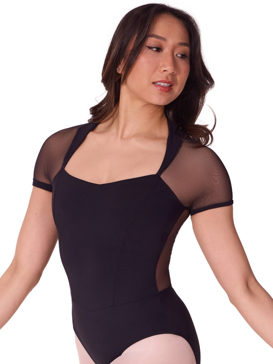 Corset Short Sleeve Leotard
