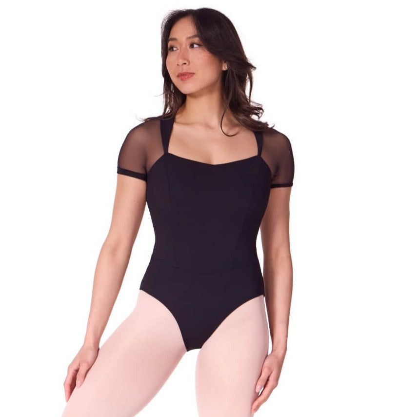 Corset Short Sleeve Leotard