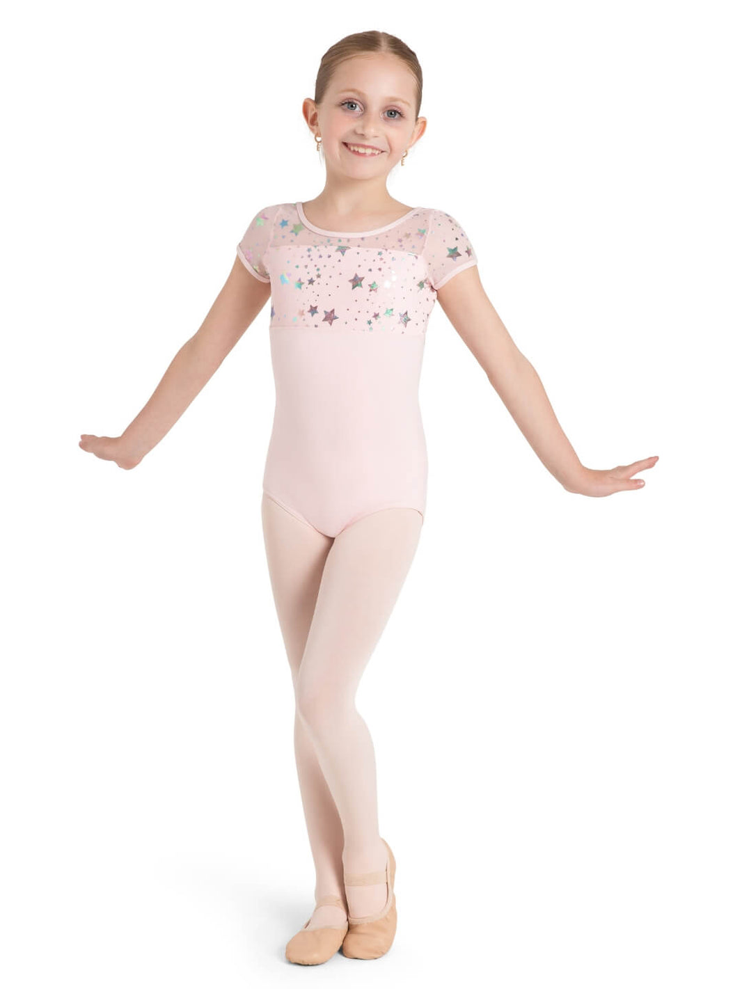 CAPEZIO STAR STRUCK GALAXY SHORT SLEEVE LEOTARD - CHILD #12105C