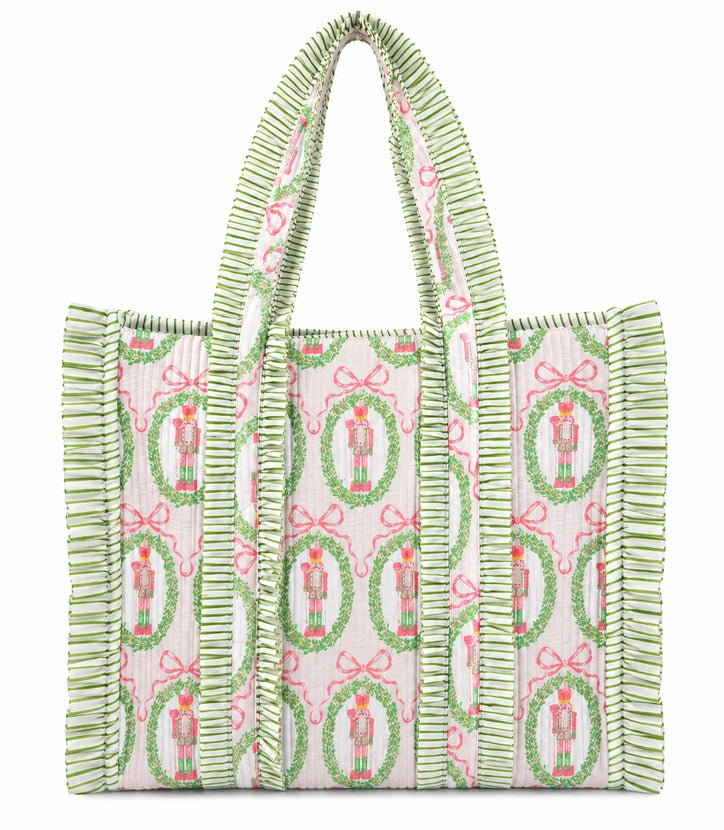 Nutcracker Noel Ruffle Tote