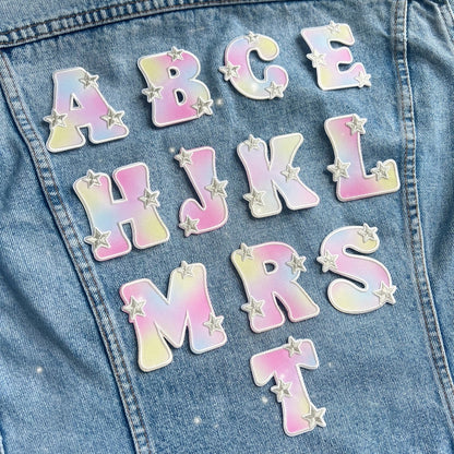Aura Letter Iron On Patch