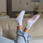 Ruffled Ballet Grip Ankle Socks